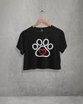 DOG LOVER Premium Cotton Crop-Top.