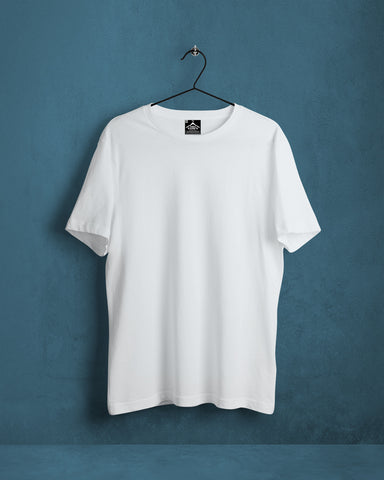 PLAIN WHITE Unisex Premium Cotton T-Shirt