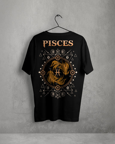 PISCES ZODIAC Unisex Premium Cotton T-Shirt