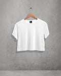 WHITE Premium Cotton Crop-Top.