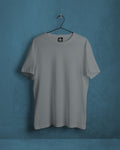 PLAIN STEEL GREY Unisex Premium Cotton T-Shirt